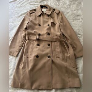 H&M Double-Breasted Beige Trench Coat